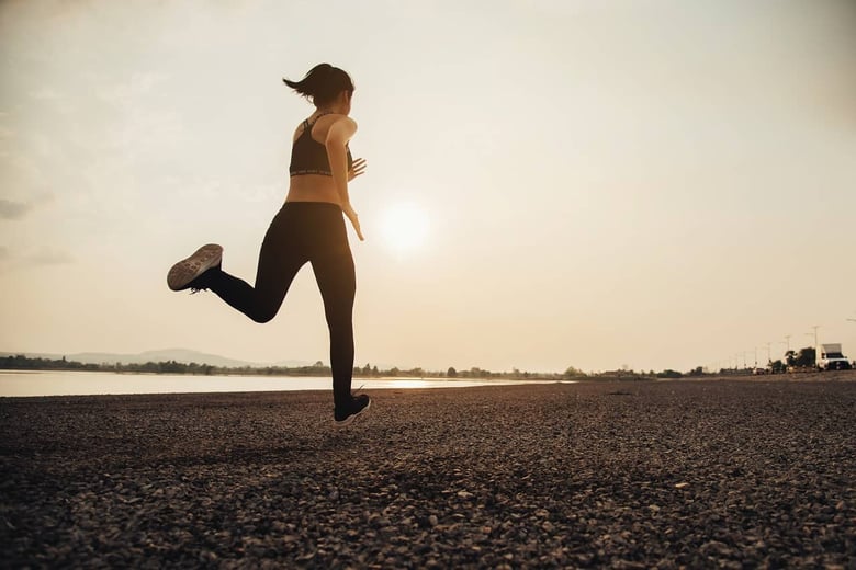 atleta che corre